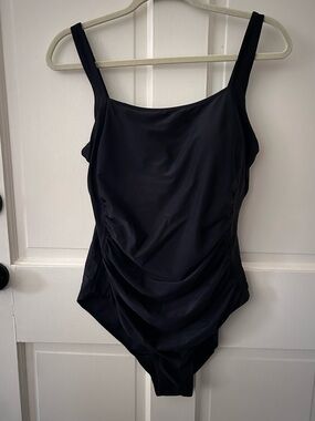Classic Black One-Piece Swimsuit